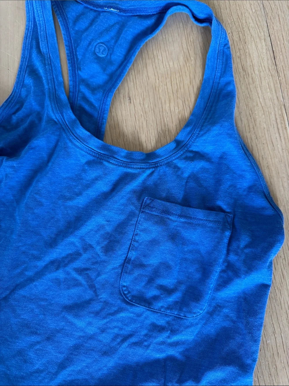 Lululemon Love Tank Blue Racerback Pocket Tank Top Size 4